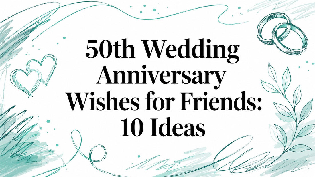 50th Wedding Anniversary Wishes for Friends: 10 Ideas