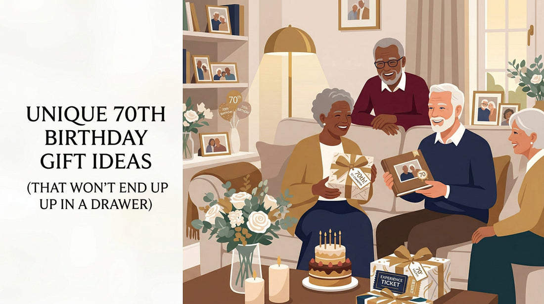 Unique 70th Birthday Gift Ideas (That Won't End Up in a Drawer)