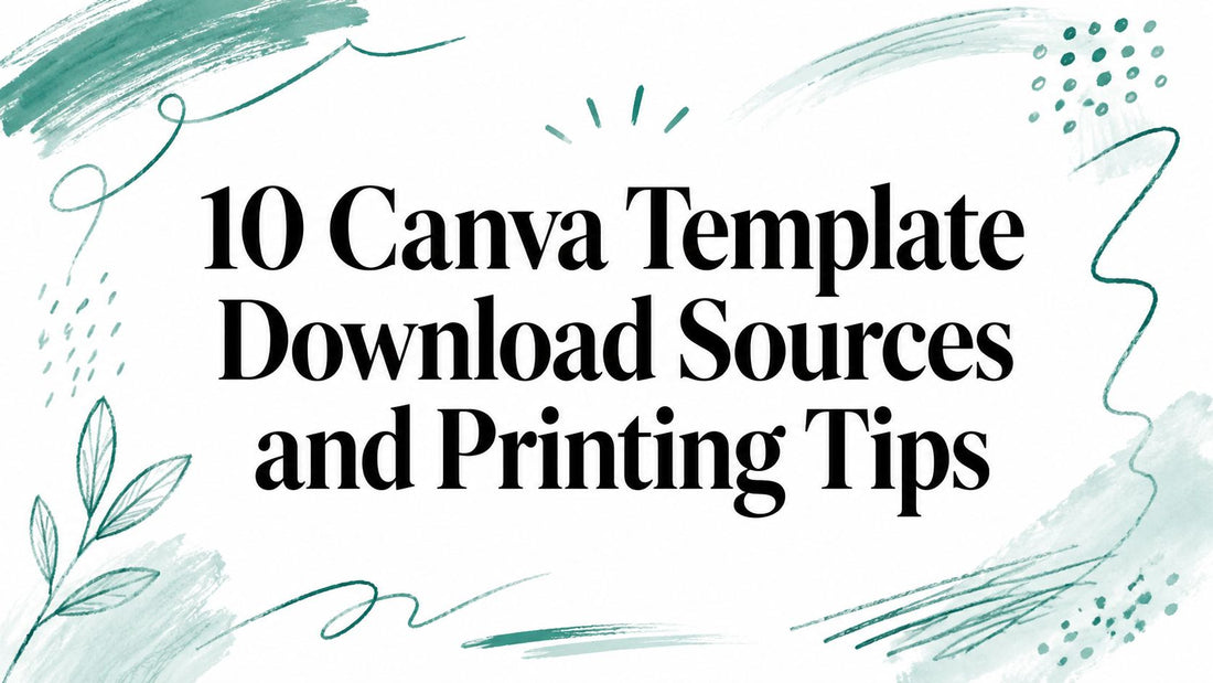 10 Canva Template Download Sources and Printing Tips