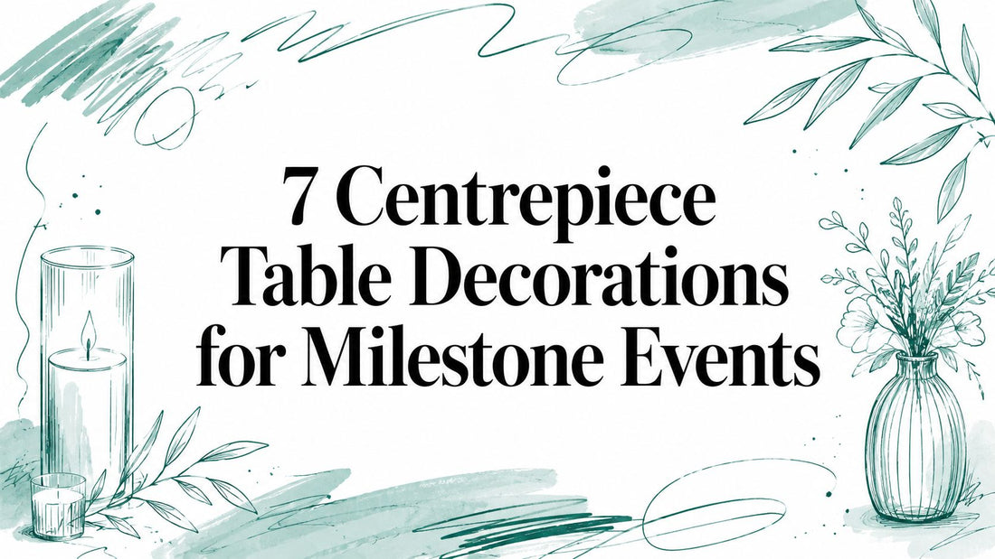 7 Centrepiece Table Decorations for Milestone Events